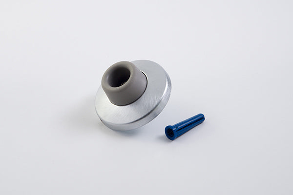GSH 250B commercial wall stop with cylindrical rubber bumper and concealed back plate mounting