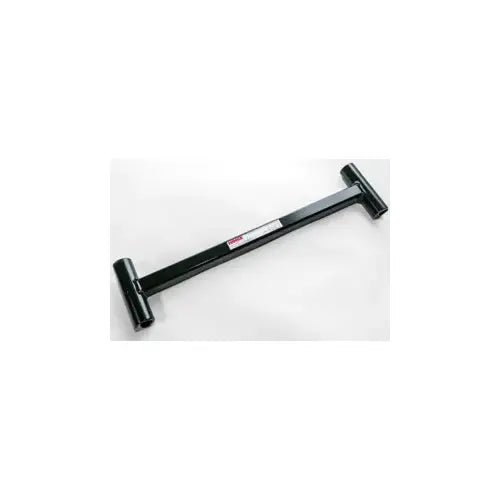 Black Hinge Tweaker  metal tool with a white background