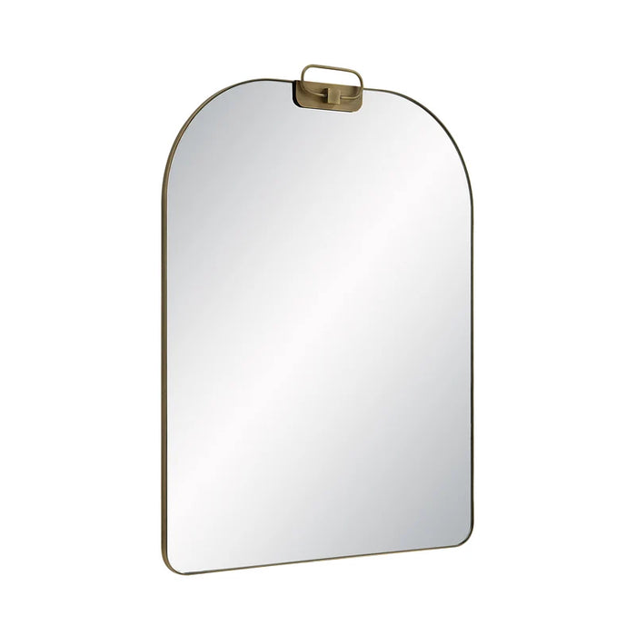 Miroir mural Sodalite Renwil – Cadre décoratif en fer couleur champagne