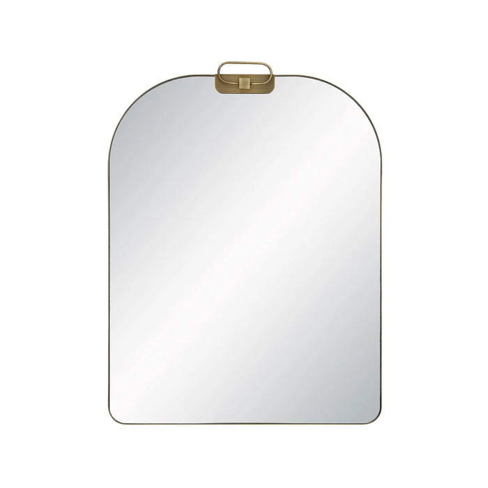Miroir mural Sodalite Renwil – Cadre décoratif en fer couleur champagne