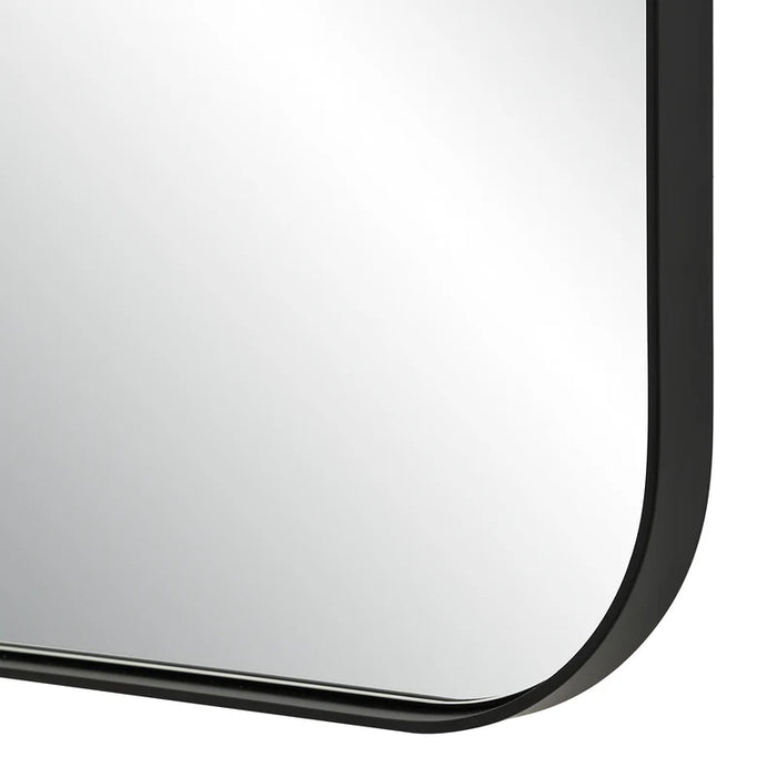 Miroir mural Sodalite Renwil – Cadre décoratif en fer couleur champagne