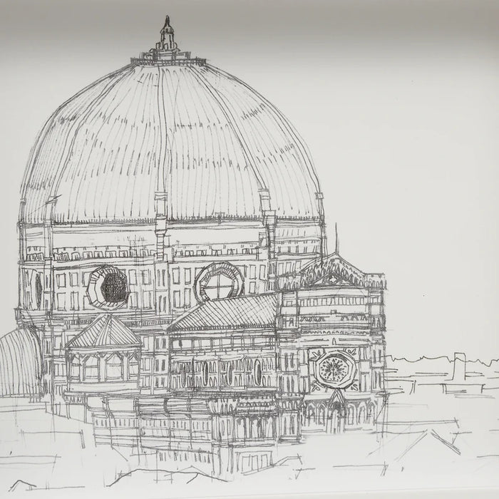 Renwil Chutney Framed Architectural Sketch
