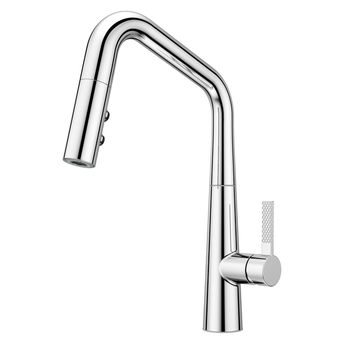 Asari 1-Handle Pull-Down Kitchen Faucet - Polished Chrome - Pull-Down