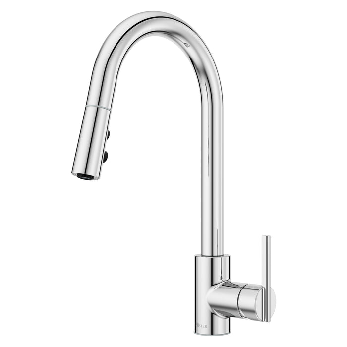 Brislin 1-Handle Pull-Down Kitchen Faucet - Polished Chrome - Pull-Down