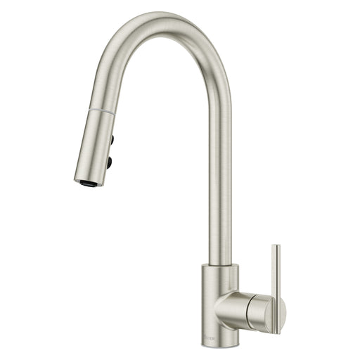 Brislin 1-Handle Pull-Down Kitchen Faucet - Stainless Steel - Pull-Down
