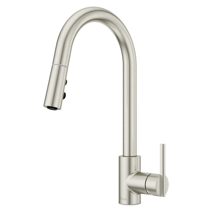 Brislin 1-Handle Pull-Down Kitchen Faucet - Stainless Steel - Pull-Down