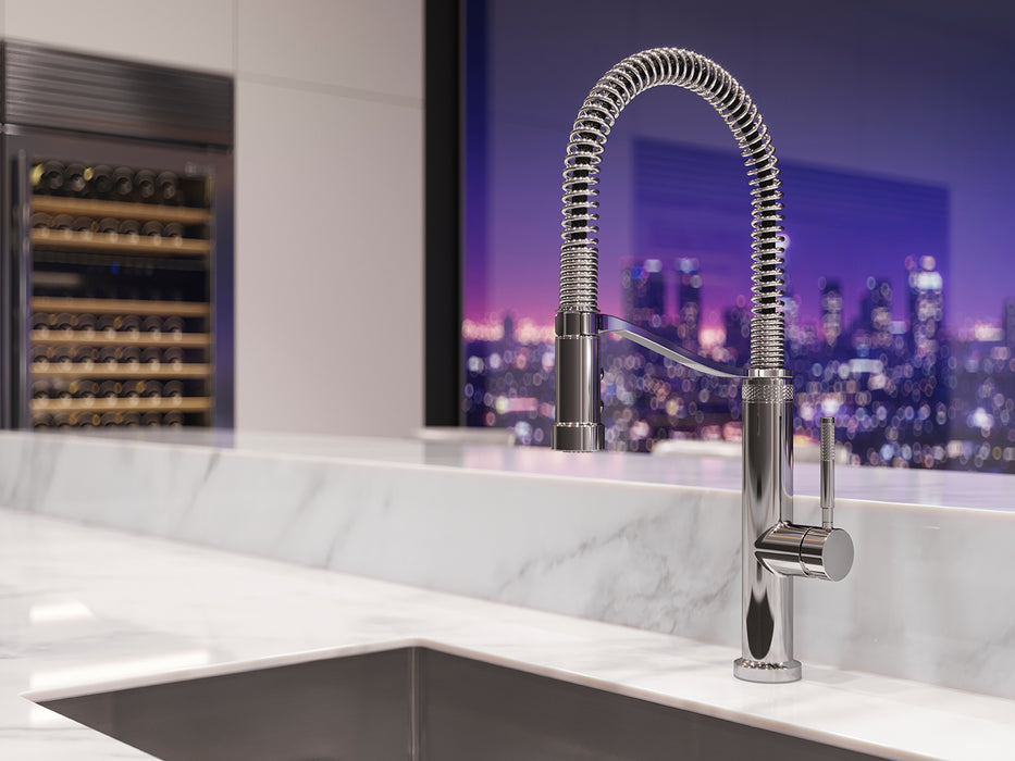 Bruton 1-Handle Pull-Down Kitchen Faucet - Pull-Down
