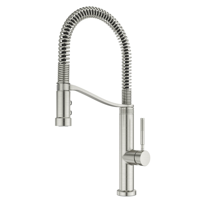 Bruton 1-Handle Pull-Down Kitchen Faucet - Stainless Steel - Pull-Down