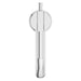 Pfister Contempra single-control vessel bathroom faucet in polished chrome, top view emphasizing its clean, modern design and reflective finish.