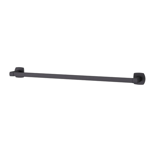 Deckard Double 24-inch Towel Bar - Matte Black - Towel Bar
