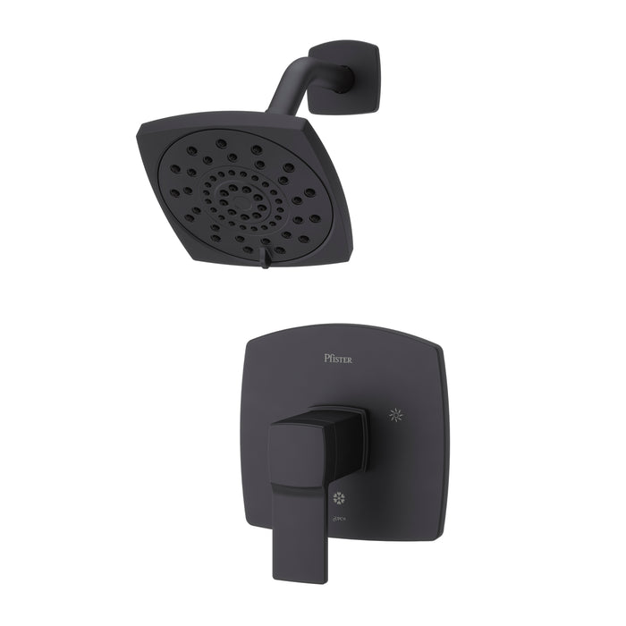 Deckard 1-Handle Shower Trim - Matte Black - Shower Trim