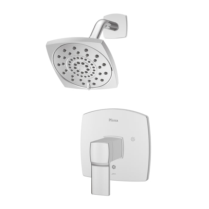 Deckard 1-Handle Shower Trim - Polished Chrome - Shower Trim