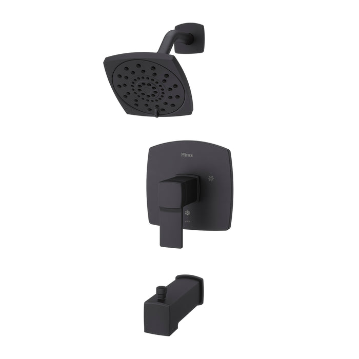Deckard 1-Handle Tub & Shower Trim - Matte Black - Tub & Shower Trim