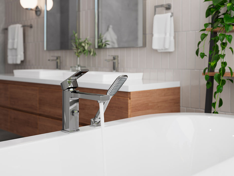 Deckard 1-Handle Roman Tub Faucet and Hand Shower - Tub Faucet