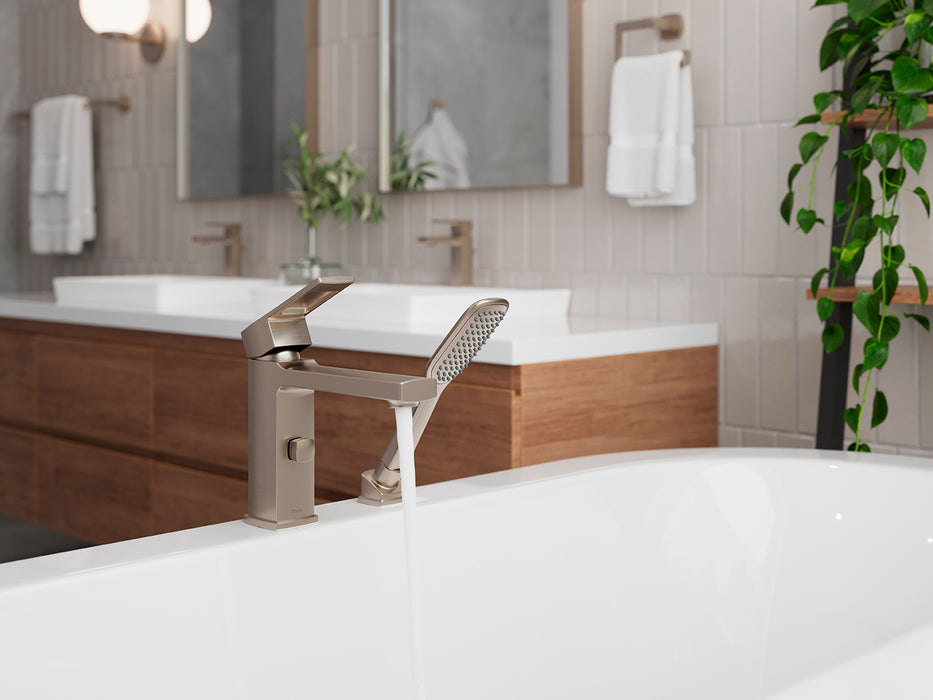 Deckard 1-Handle Roman Tub Faucet and Hand Shower - Tub Faucet