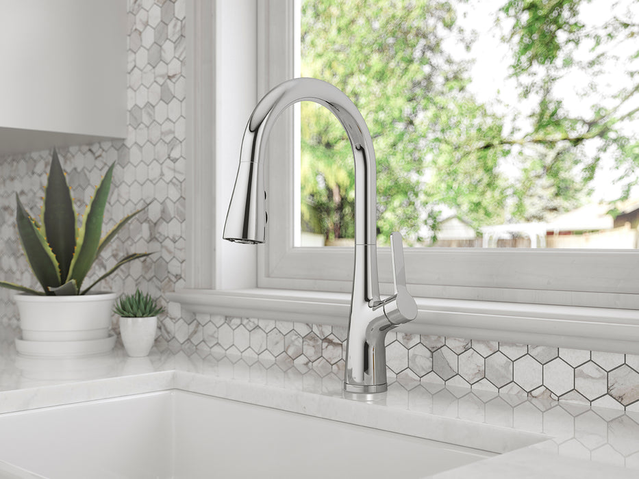 Neera 1-Handle Pull-Down Kitchen Faucet - Pull-Down