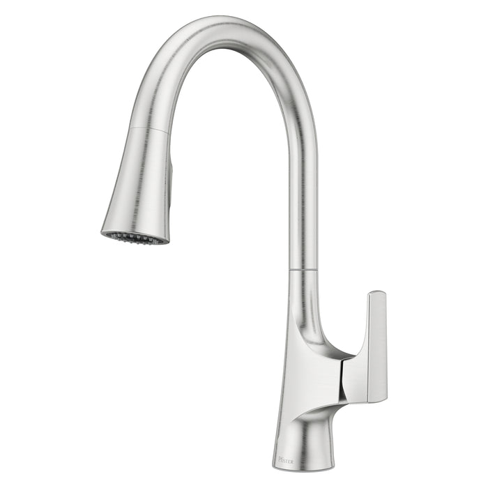 Norden 1-Handle Pull-Down Kitchen Faucet - Stainless Steel - Pull-Down