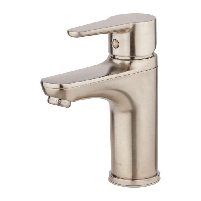 Pfirst Modern Single Control Bathroom Faucet - Brushed Nickel - Single Handle