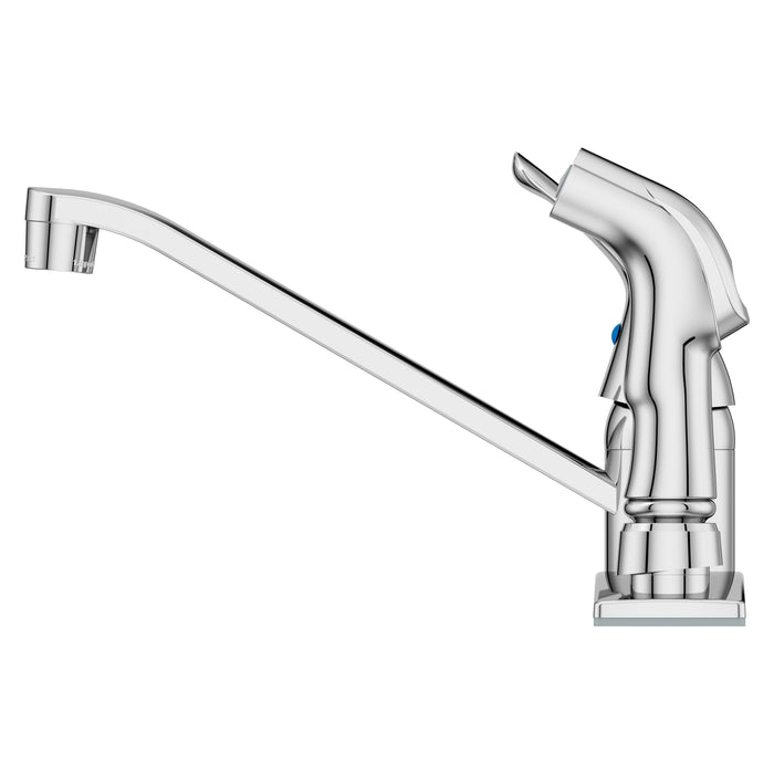 Pfirst Series 1-Handle Kitchen Faucet With Side Spray - Polished Chrome - Single Handle