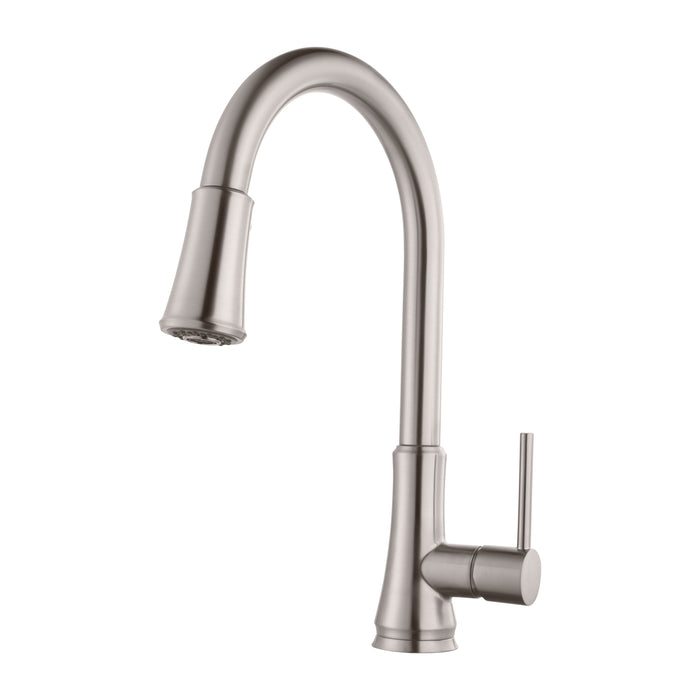 Pfirst Series 1-Handle Pull-Down Kitchen Faucet - Stainless Steel - Pull-Down