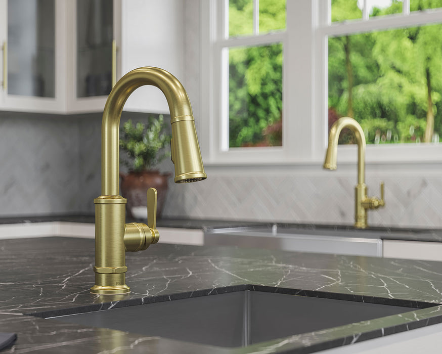 Port Haven 1-Handle Pull-Down Bar & Prep Faucet