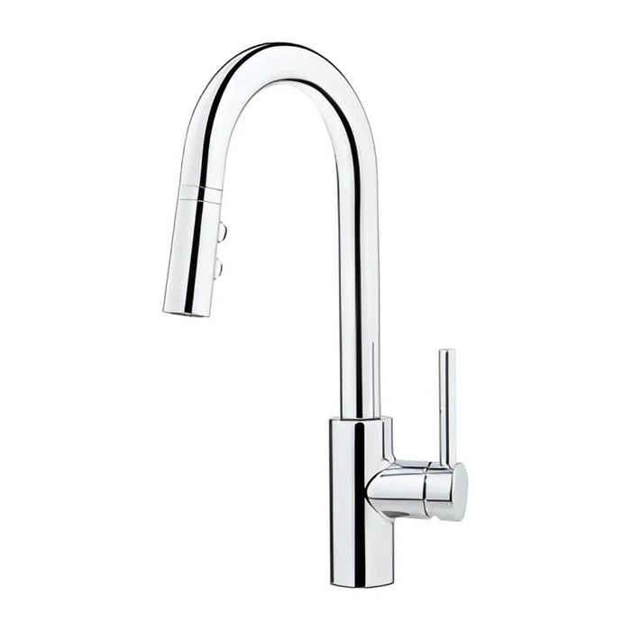Stellen 1-Handle Pull-Down Bar & Prep Faucet - Polished Chrome - Bar/Prep
