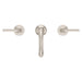 Pfister Tenet 2-handle 8-inch widespread bathroom faucet in brushed nickel, top view showcasing its modern finish and balanced layout.