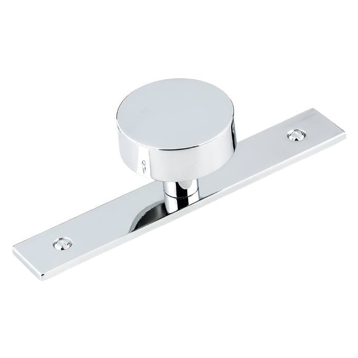 2295 Wardrobe Knob with Backplate - Chrome - Wardrobe Knob