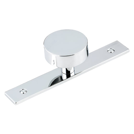 2295 Wardrobe Knob with Backplate - Chrome - Wardrobe Knob