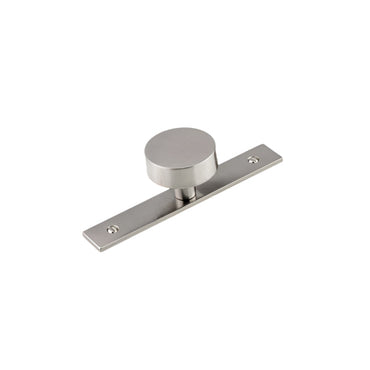 2295 Wardrobe Knob with Backplate - Brushed Nickel - Wardrobe Knob