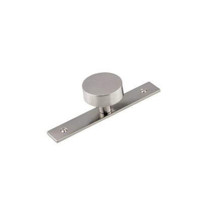 2295 Wardrobe Knob with Backplate - Brushed Nickel - Wardrobe Knob