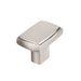 8655 Modern Metal Rectangular Knob - Brushed Nickel - Cabinet Knob