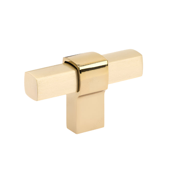 8715 Modern Metal T-Knob - Gold / Brushed Brass - T-Knob