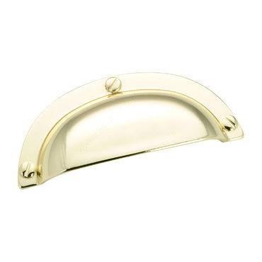6440 Traditional Metal Cup Pull - Brass / 3’’ - Cup Pull