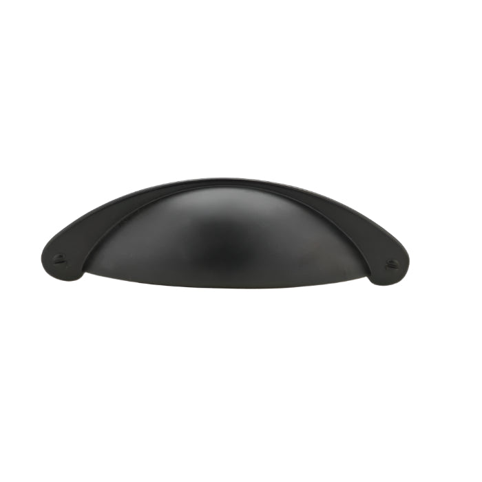 8233 Traditional Metal Cup Pull - Matte Black / 4’’ - Cup Pull