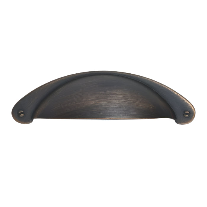 8233 Traditional Metal Cup Pull - Brushed Oil-Rubbed Bronze / 4’’ - Cup Pull