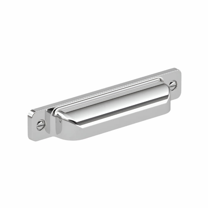 8716 Transitional Metal Cup Pull - Chrome / 4’’ - Cup Pull