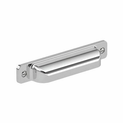 8716 Transitional Metal Cup Pull - Chrome / 4’’ - Cup Pull