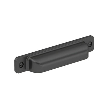 8716 Transitional Metal Cup Pull - Matte Black / 5’’ - Cup Pull