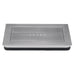 Richelieu 1011 modern recessed metal pull in brushed nickel front view showing flush profile and rectangular recess.