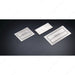 Richelieu 2011 recessed metal pull in brushed nickel back view showing mounting bracket and recessed cavity