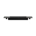 Richelieu 7050 modern recessed metal pull in matte black side view showing recessed opening and slim profile.