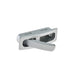 Richelieu 7211 modern recessed cabinet pull in matte chrome top view showing flush installation on cabinet face