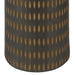 Close up of a brown textured floor lamp