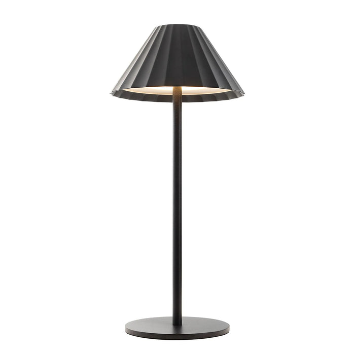 Giada LED Cordless Table Lamp – Matte Black Finish