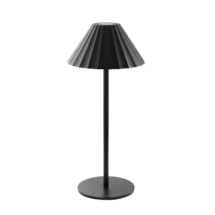 Giada LED Cordless Table Lamp – Matte Black Finish