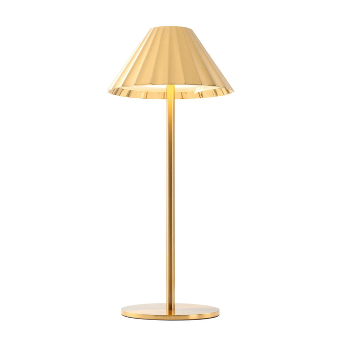 Ginevra LED Cordless Table Lamp – Gold Plated Finish