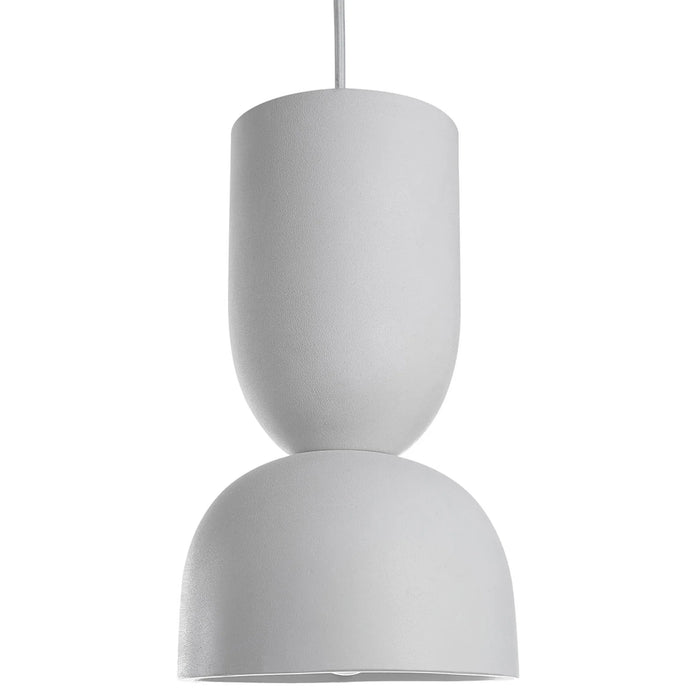 White pendant light on a white background