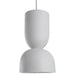 White pendant light on a white background
