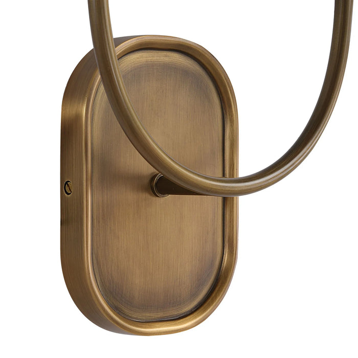 Maddie Wall Sconce – Double Arm in Antique Brass